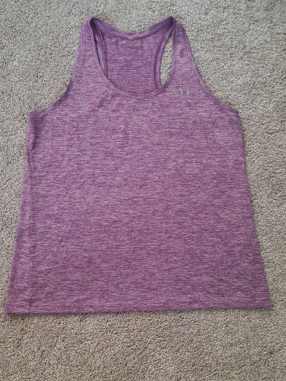 Under Armour Women's Heathered Magenta Racerback Tank